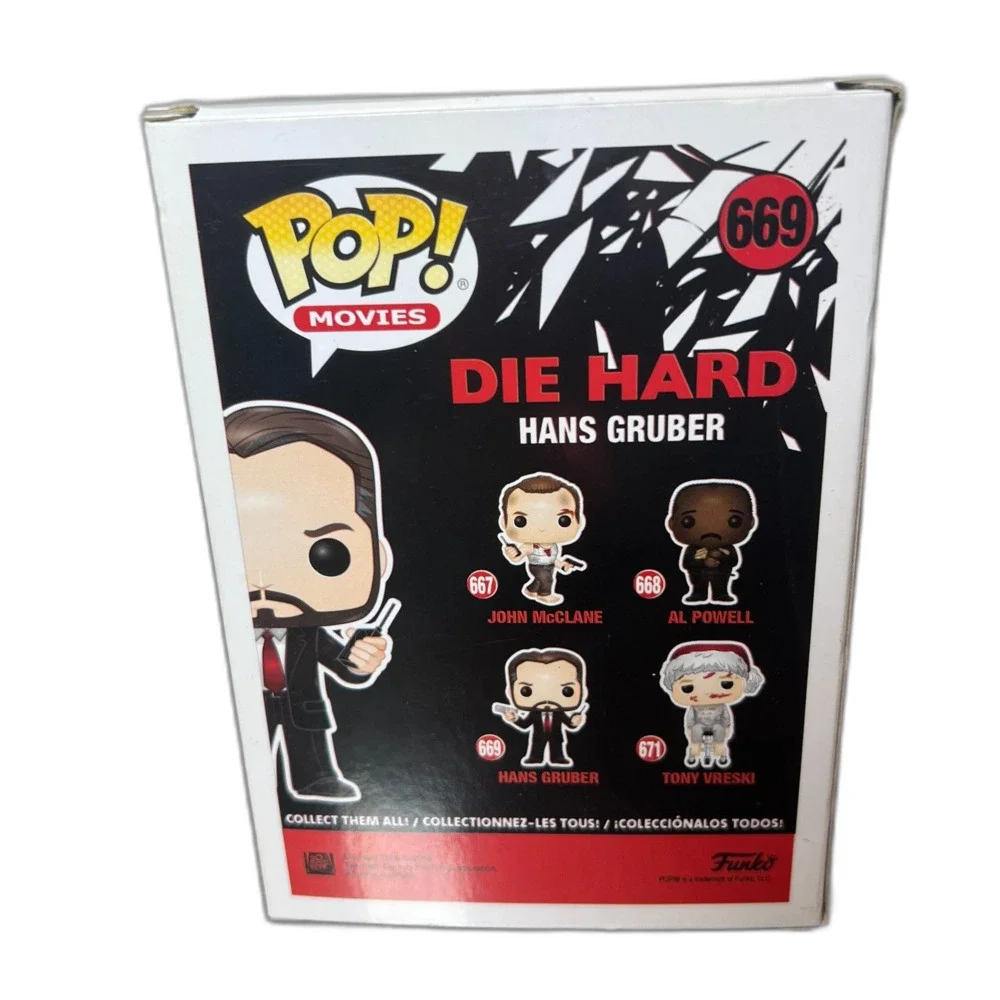 Funko Pop! Movies Die Hard Hans Gruber #669 Vinyl Figure Toy Art with Box (2018)